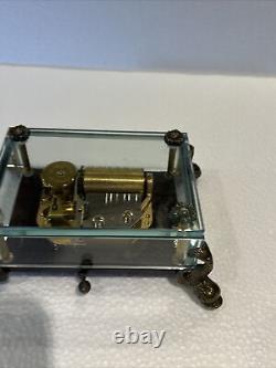 Vintage Reuge Glass 36 Note Music Box