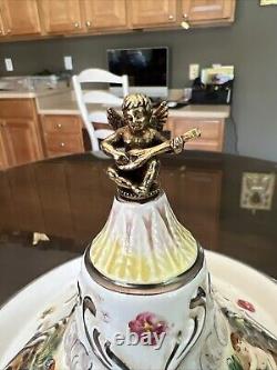 Vintage, Reuge Italy Cherub Carousel Lipstick Or Cigarette? Holder Music Box