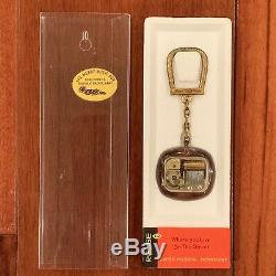 Vintage Reuge Keychain Music Box Where You Live On The Street with Packaging Works