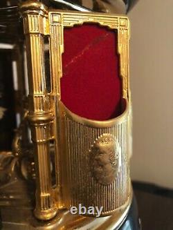 Vintage Reuge Lipstick Cigarette Holder Music Box Ceramic Italy 17