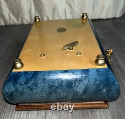 Vintage Reuge Locking Jewelry/Music Box Plays Joy to the World Made in Italy