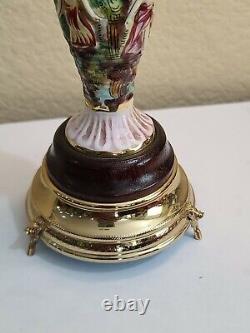 Vintage Reuge Made In Italy Carousel Music Box Roman Figures