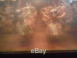 Vintage Reuge Magic Mirror French Ballroom Moving Dancers (2 Aires) Music Box
