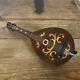 Vintage Reuge Mandolin Instrument Inlaid Wood Swiss Music Box