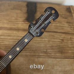 Vintage Reuge Mandolin Instrument Inlaid Wood Swiss Music Box