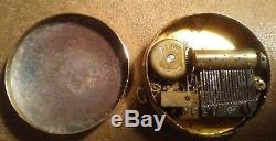 Vintage Reuge Miniature Music Box Musical Pendant, Necklace, Key Chain, Charm