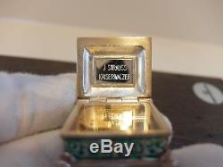 Vintage Reuge Miniature Sterling Silver & Enamel Music Box (video)