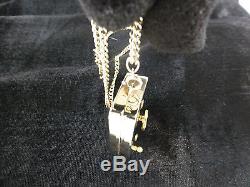 Vintage Reuge Miniature Wind Up Music Box Musical NECKLACE (Watch The Video)