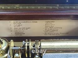 Vintage Reuge Music Box 5 Cylinder Johann Strauss #1437/2500 Franklin Mint