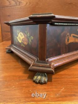 Vintage Reuge Music Box 72 Note 3 Tunes Luxury Wood Inlayed Box