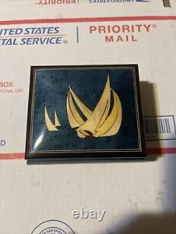 Vintage Reuge Music Box Italy Puttin On The Ritz Rear
