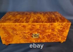 Vintage Reuge Music Box Made In Switzerland Plays Rhapsody In Blue