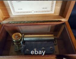 Vintage Reuge Music Box Made In Switzerland Plays Rhapsody In Blue