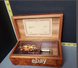 Vintage Reuge Music Box Made In Switzerland Plays Rhapsody In Blue