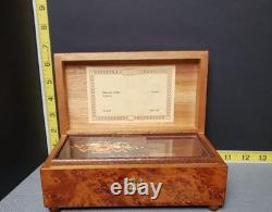 Vintage Reuge Music Box Made In Switzerland Plays Rhapsody In Blue