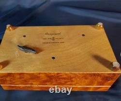 Vintage Reuge Music Box Made In Switzerland Plays Rhapsody In Blue