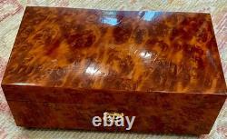 Vintage Reuge Music Box Made In Switzerland Plays Rhapsody In Blue