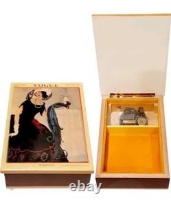 Vintage Reuge Music Box Made in Italy VOGUE- SEE DESCRIPTION Free Ship