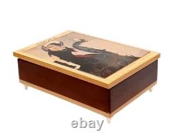 Vintage Reuge Music Box Made in Italy VOGUE- SEE DESCRIPTION Free Ship