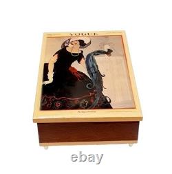 Vintage Reuge Music Box Made in Italy VOGUE- SEE DESCRIPTION Free Ship