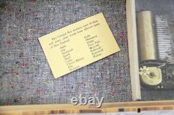 Vintage Reuge Music Box New England Wood Konvalinka Working Beautiful Decor