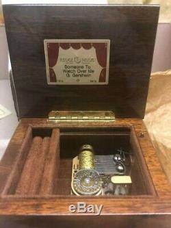 Vintage Reuge Music Box Sainte Croix Switzerland Someone To Watch Over Me