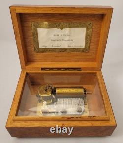 Vintage Reuge Music Box Switzerland Moulin Rouge / Swedish Rhapsody Working