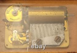 Vintage Reuge Music Box Switzerland Moulin Rouge / Swedish Rhapsody Working