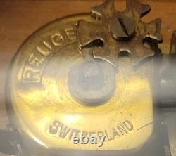 Vintage Reuge Music Box Switzerland Moulin Rouge / Swedish Rhapsody Working