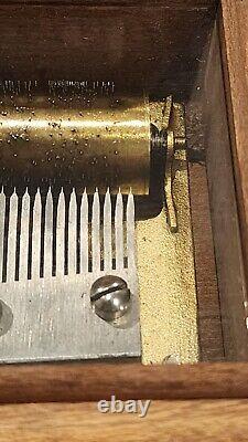 Vintage Reuge Music Box Thorens INC New York 6 Airs