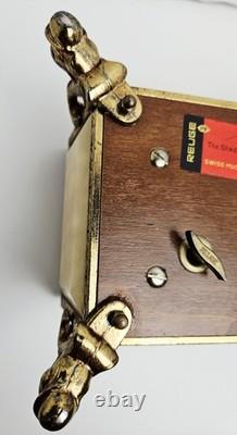 Vintage Reuge Music Box With Dolphin Feet Made In Italy Swiss Musical Movement
