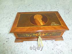 Vintage Reuge Music Box'f. Chopin' Polonaise OP 53 (3 part) ch 3/72