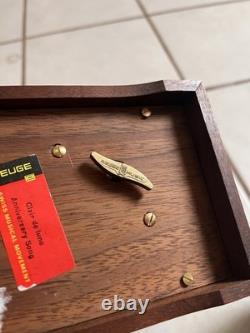 Vintage Reuge Music Box switzerland Clair de lune Anniversary Song