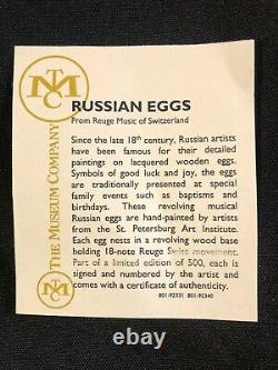 Vintage Reuge Music Moulin Rouge Russian Egg Limited Edition