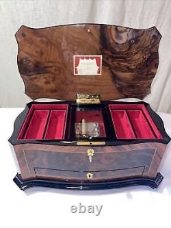 Vintage Reuge Music Sainte-Croix Switzerland Canon Pachelbel Music Jewelry Box
