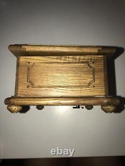 Vintage Reuge Music Switzerland Wooden Jewelry Box Doctor Zhivago LARA'S THEME