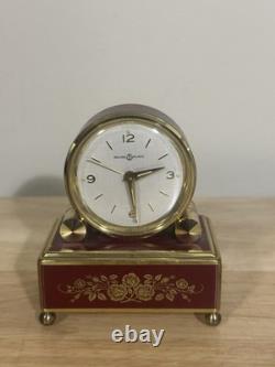 Vintage Reuge Music box Swiss Movement Clock Rare