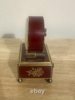Vintage Reuge Music box Swiss Movement Clock Rare