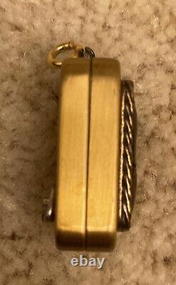 Vintage Reuge Musical Box Keychain With Swiss Made Miniature Brass