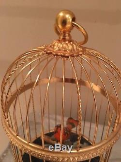 Vintage Reuge Musical Chirping and Moving Bird Music Box