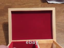 Vintage Reuge Musical Jewelry Box Wooden Swiss Movement Italy Art