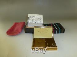 Vintage Reuge Musical Minature Music Box Powder Compact Case (WATCH VIDEO)