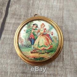 Vintage Reuge Musical Necklace Charm Pendant Music Box Swiss WORKS (See Video)