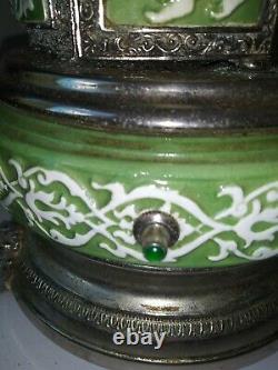 Vintage Reuge Ornate Ceramic Cigarette Lipstick Mosque Carousel