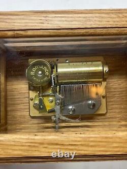 Vintage Reuge Romance Swiss Made 36 Note Music Box Great Sound