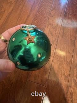 Vintage Reuge STE CROIX Music Box Ball Christmas Ornament Working Jingle Bells