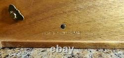 Vintage Reuge Saint Croix 50 Note 4 Tune Music Box Plays Strauss Danub Beautiful