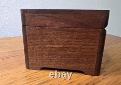 Vintage Reuge Saint-Croix Wooden Music Box 3/72 Plays Mozart Swiss Made Hear