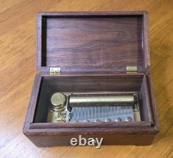 Vintage Reuge Saint-Croix Wooden Music Box 3/72 Plays Mozart Swiss Made Hear