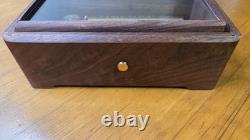 Vintage Reuge Saint-Croix Wooden Music Box 3/72 Plays Mozart Swiss Made Hear
